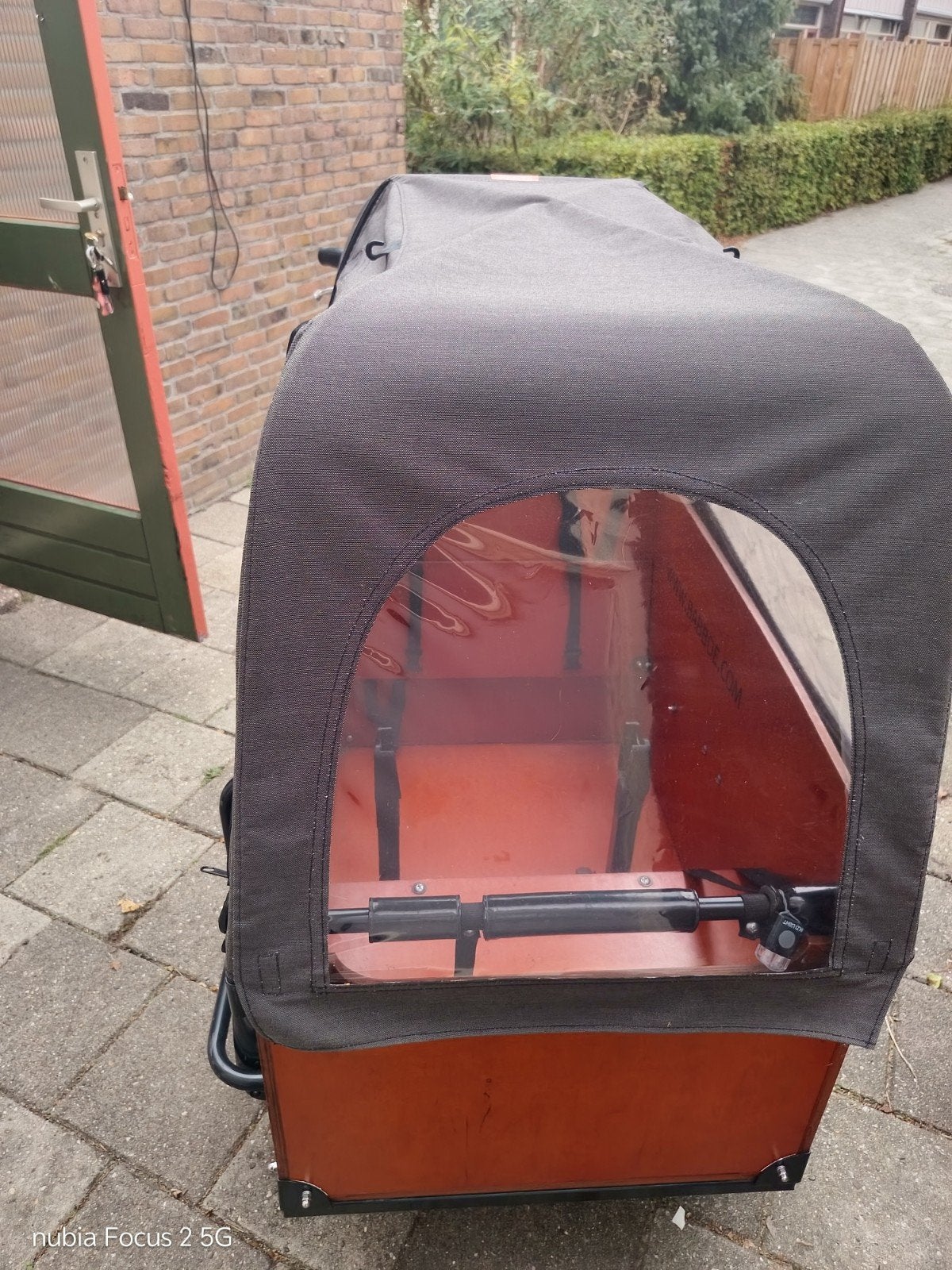 bakfiets babboe, Fietsen en Brommers, 4 kinderen of meer, Gebruikt, Huif, Trommelrem