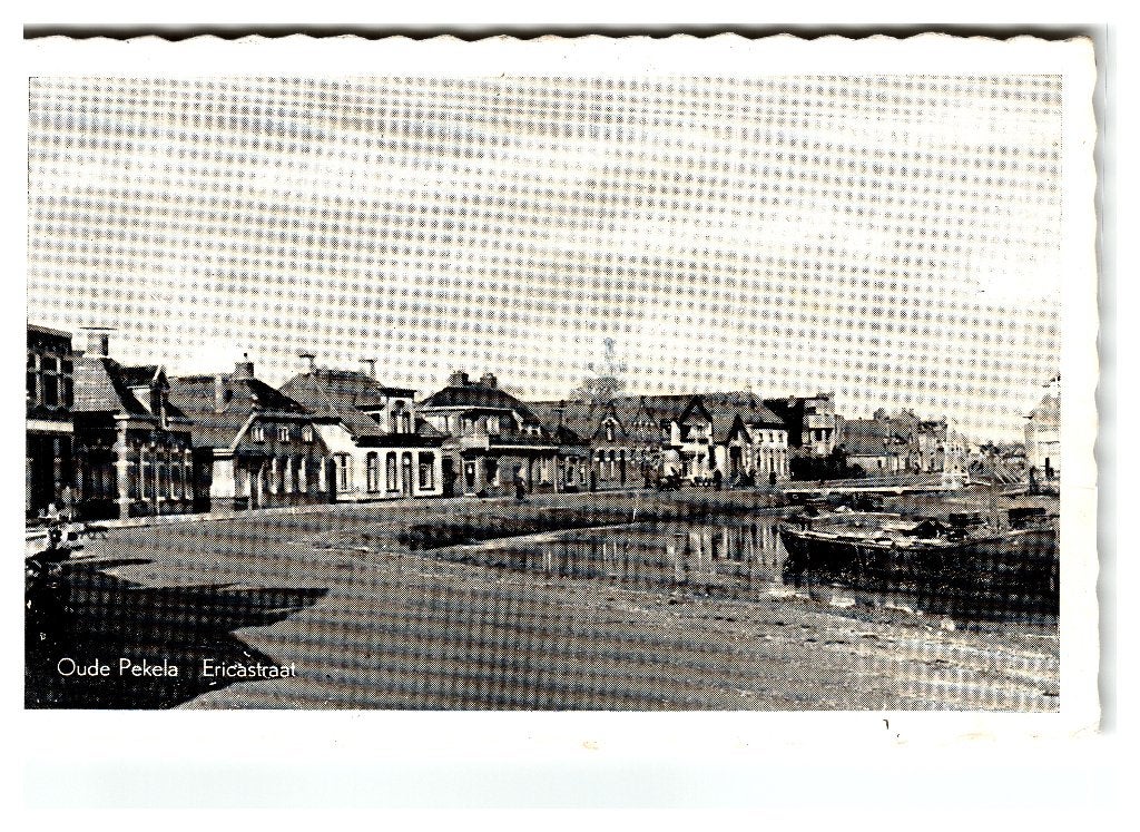 Oude Pekela, Ericastraat. Lees beschrijving, Verzenden, 1940 tot 1960, Gelopen, Groningen