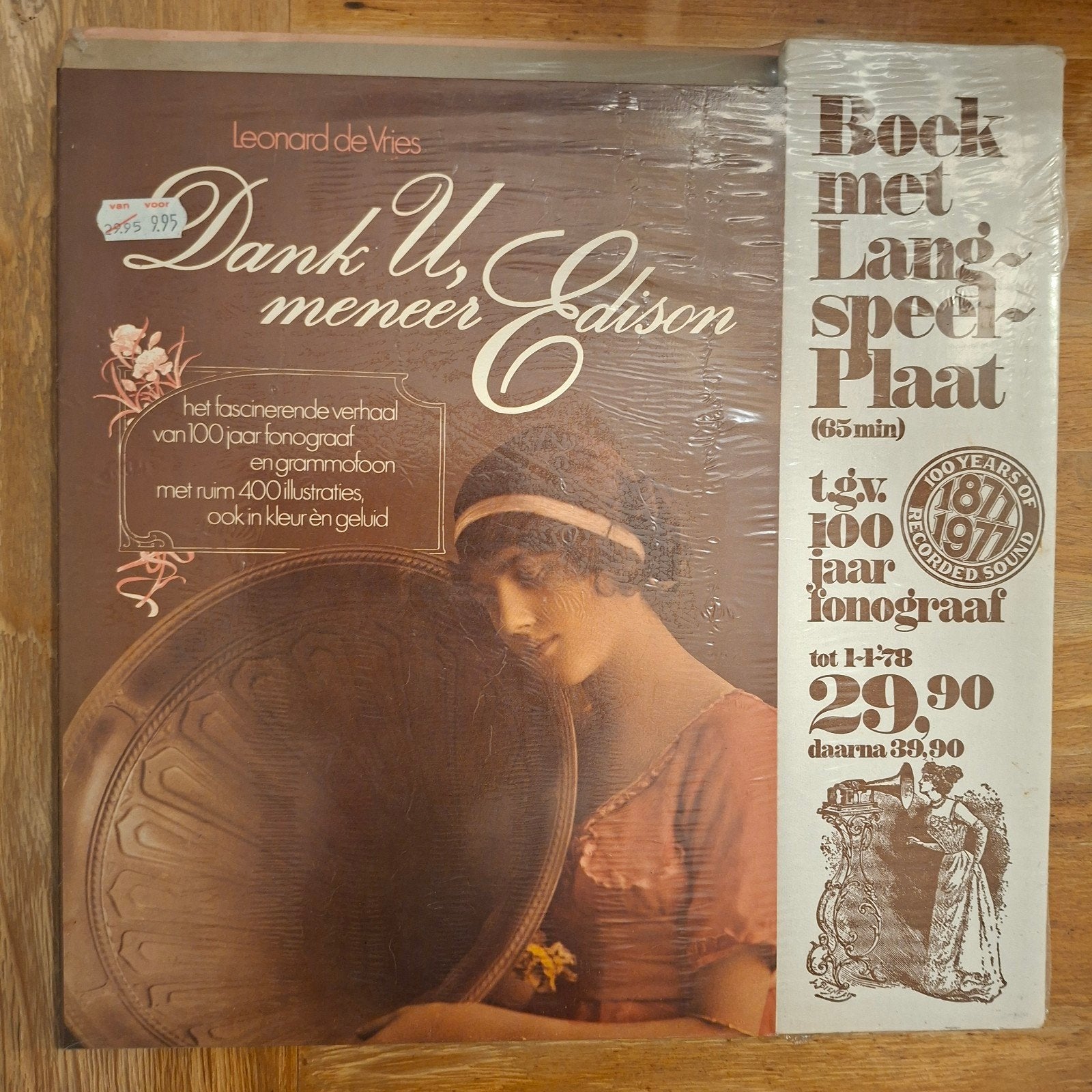 Dank U, meneer Edison (LP + Boek) Leonard de Vries NIEUW!!!, LP, Gebruikt, Ophalen of Verzenden, Limited edition