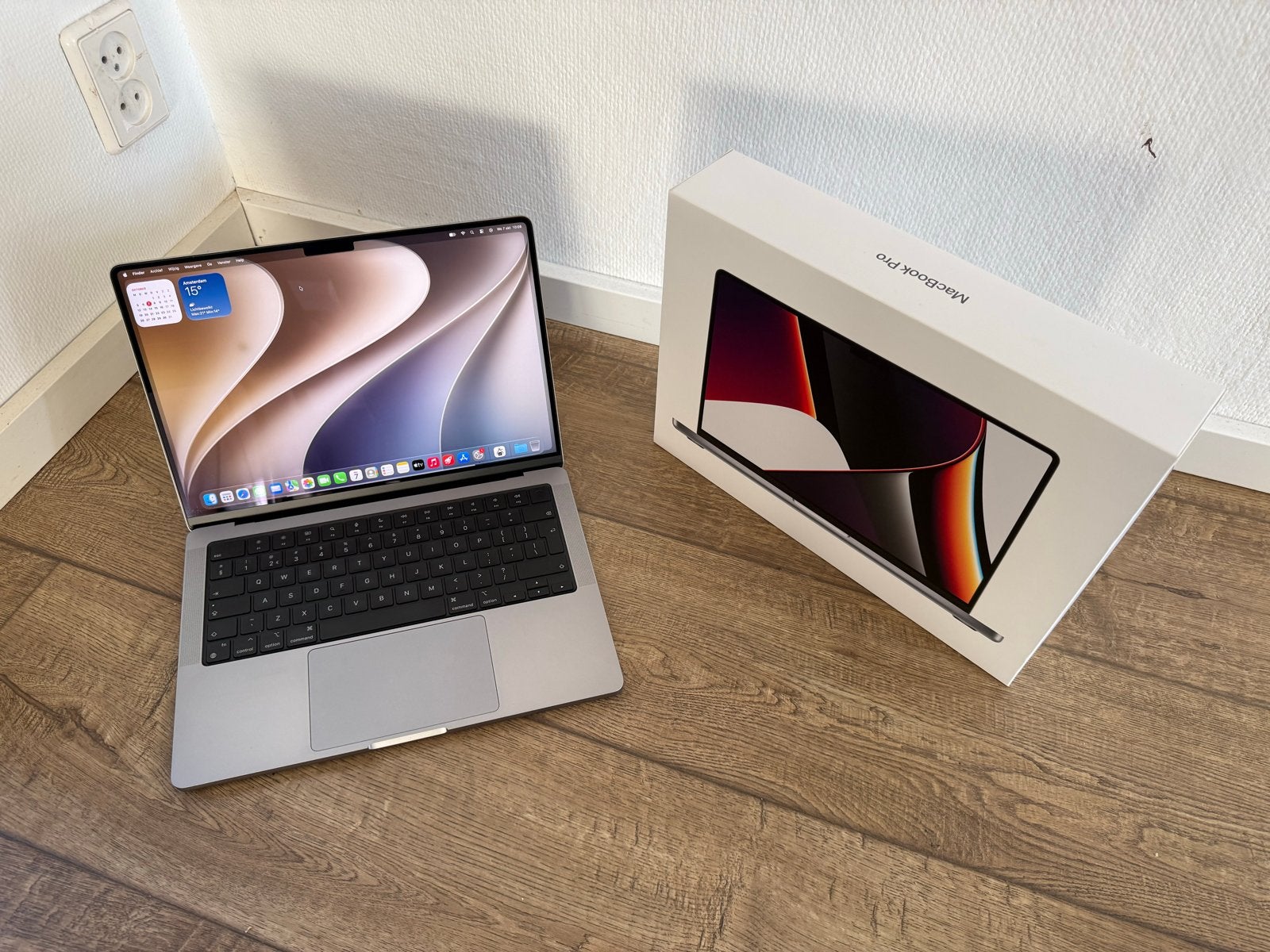 MacBook Pro 14 inch (2021) M1 - 16GB RAM, 512GB SSD, Computers en Software, Qwerty, 512 GB, Zo goed als nieuw, Onbekend