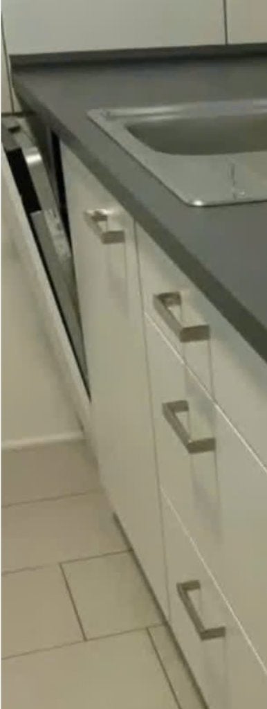 Ikea ENHET onderkast spoelbak, Ophalen, Wit, 50 tot 100 cm, Zo goed als nieuw