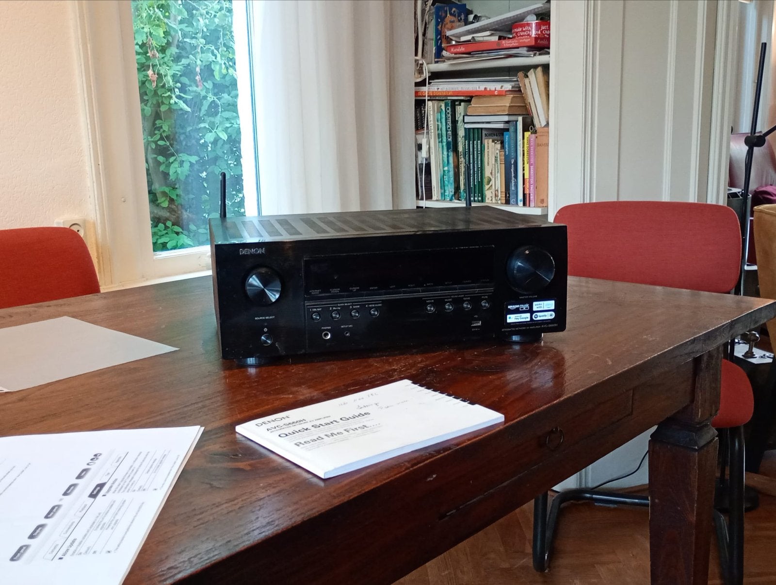 Denon AVC s660h Receiver+ Infinity Primus 5.1 Speakerset, Gebruikt, 70 watt of meer, 5.1-systeem, Overige spelers
