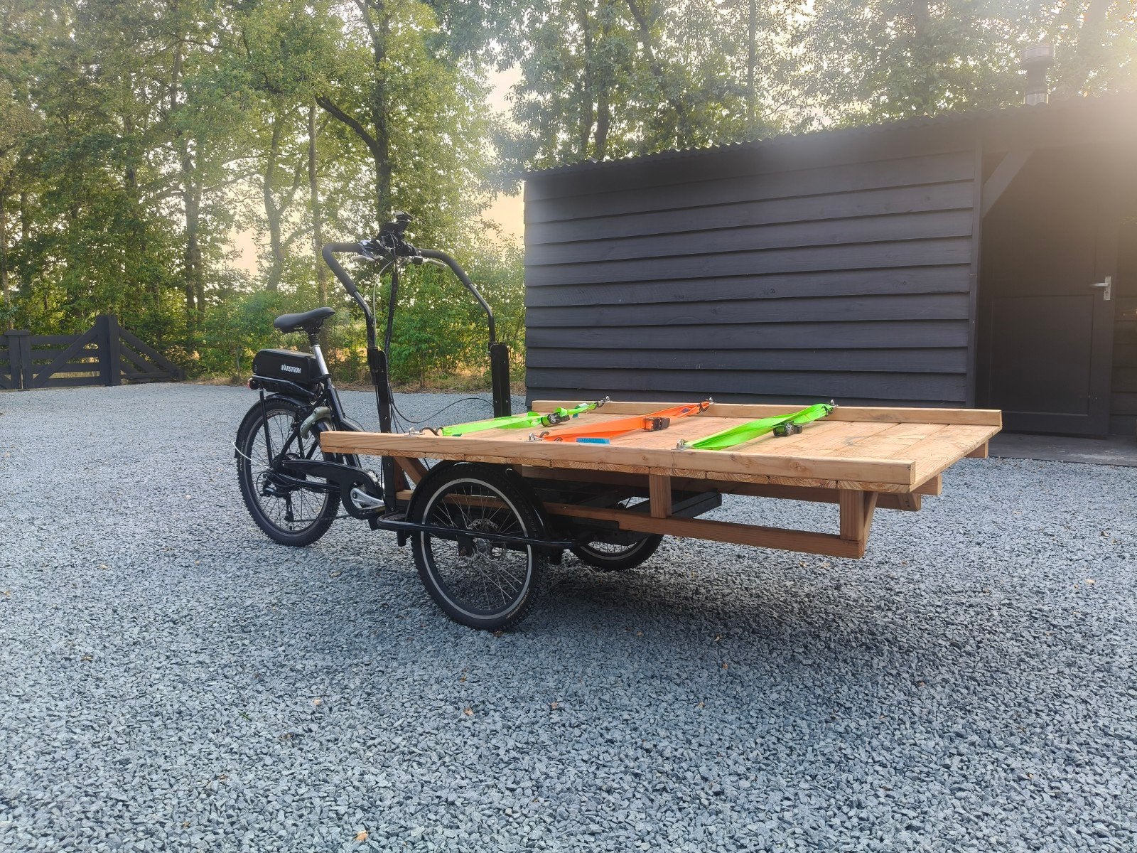 Bakfiets/transport fiets - uitstekende staat, Goederen, Elektrisch, Zo goed als nieuw, Schijfrem