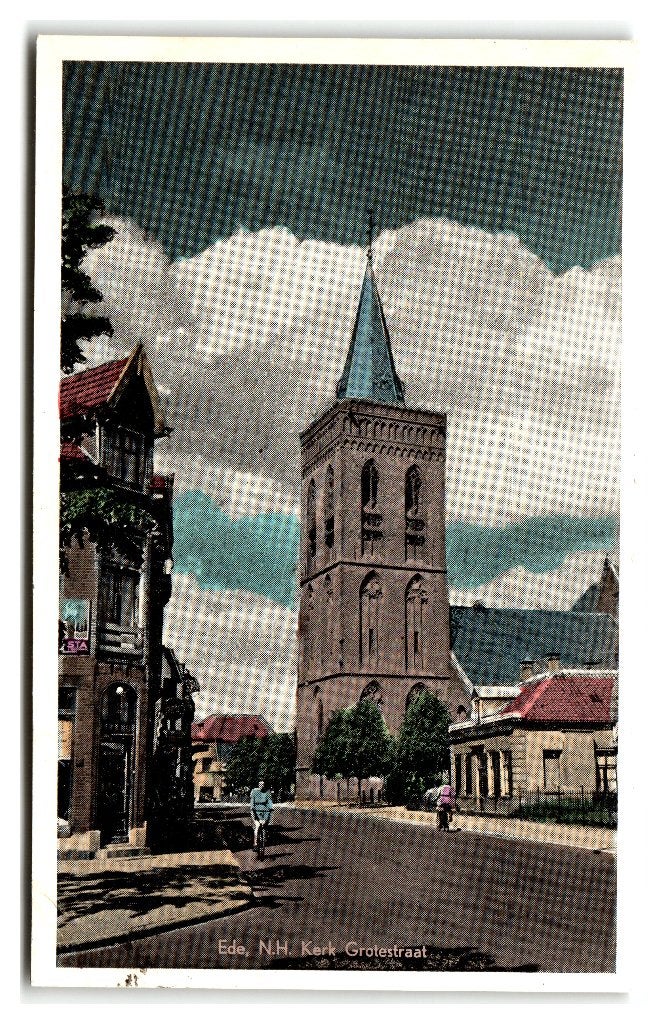Ede, N.H.Kerk Grotestraat, Verzenden, 1940 tot 1960, Gelopen, Gelderland