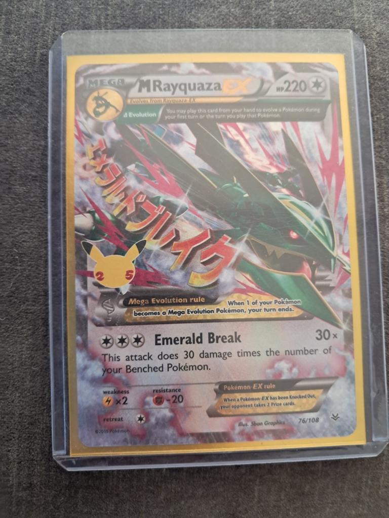 M Rayquaza ex pokémon kaart, Ophalen of Verzenden, Nieuw