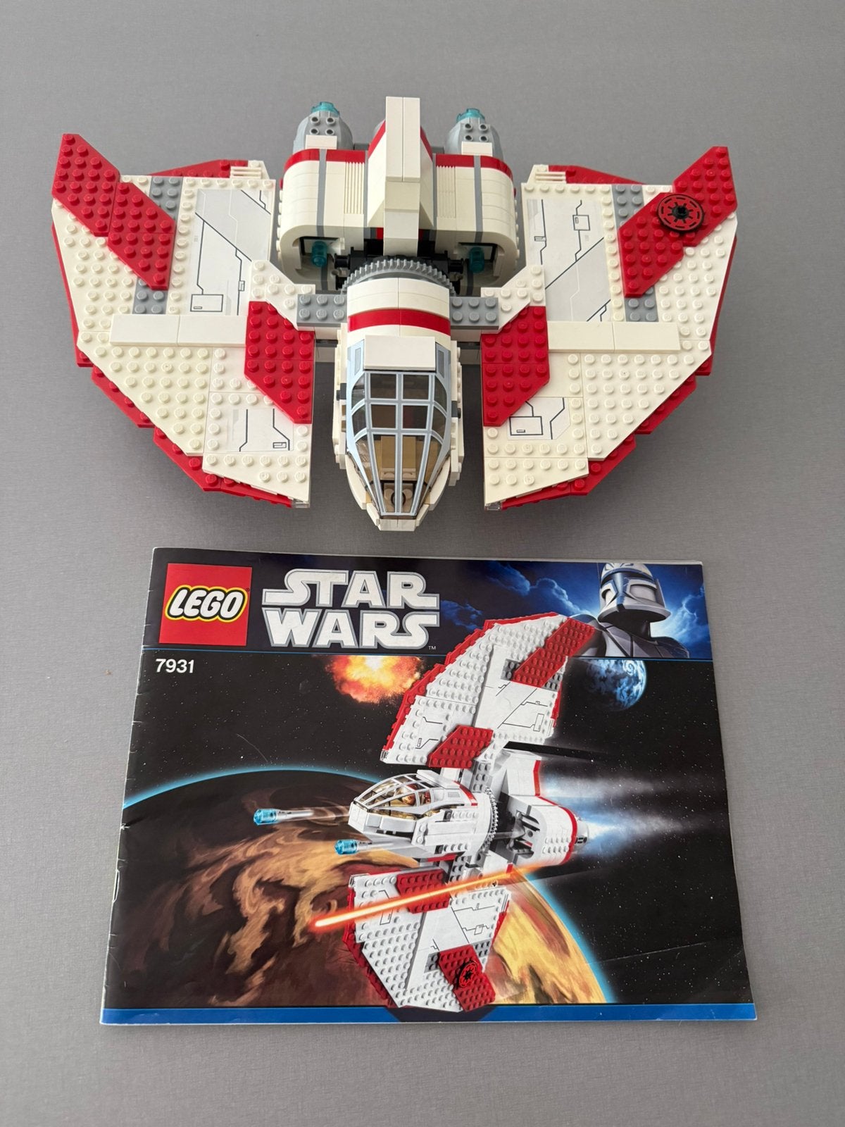 Lego Star Wars 7931 Clone Wars T-6 Jedi Shuttle StarWars set, Star Wars, Lego, Compleet, Ophalen of Verzenden