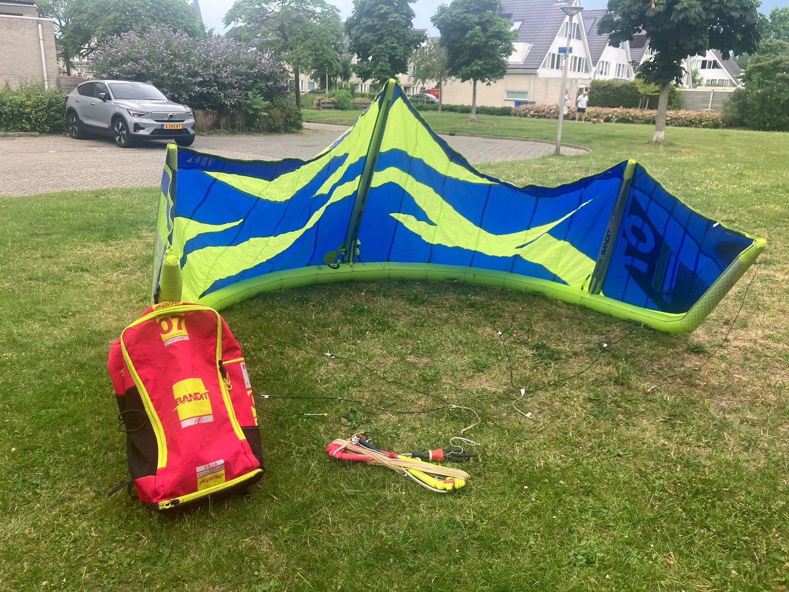 F-one 7m Bandit 2018, Watersport en Boten, Kitesurfen, Ophalen, Geen board, Zo goed als nieuw, Kite
