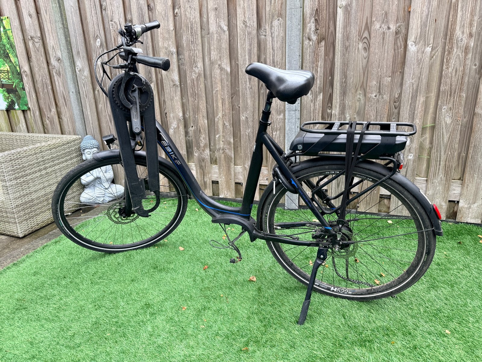 E bike met bosch accu 500 frame mt 60, Gebruikt, 59 cm of meer, 50 km per accu of meer, Ophalen