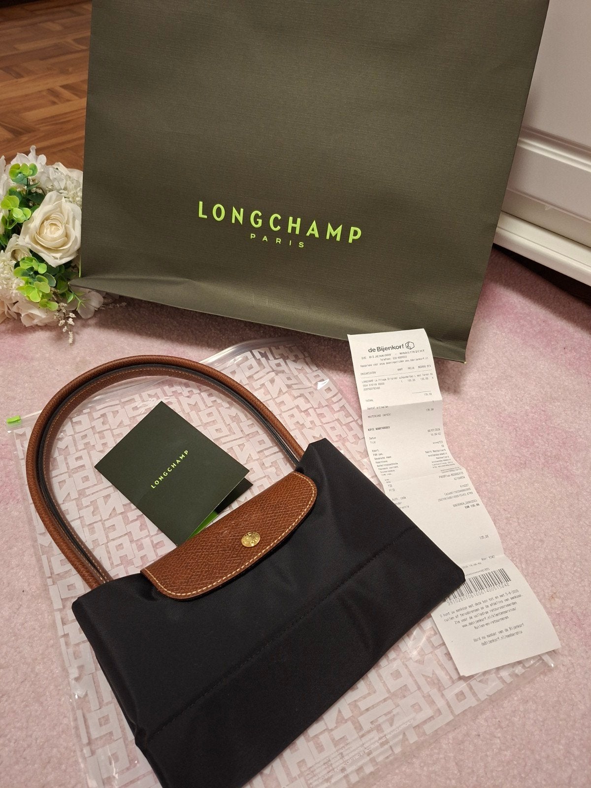 Longchamp Large, Ophalen of Verzenden, Blauw, Handtas