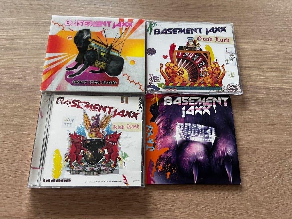 Basement Jaxx 4x CD Single Kish Kash Romeo Good Luck Crazy, Ophalen of Verzenden, Zo goed als nieuw, Dance Populair