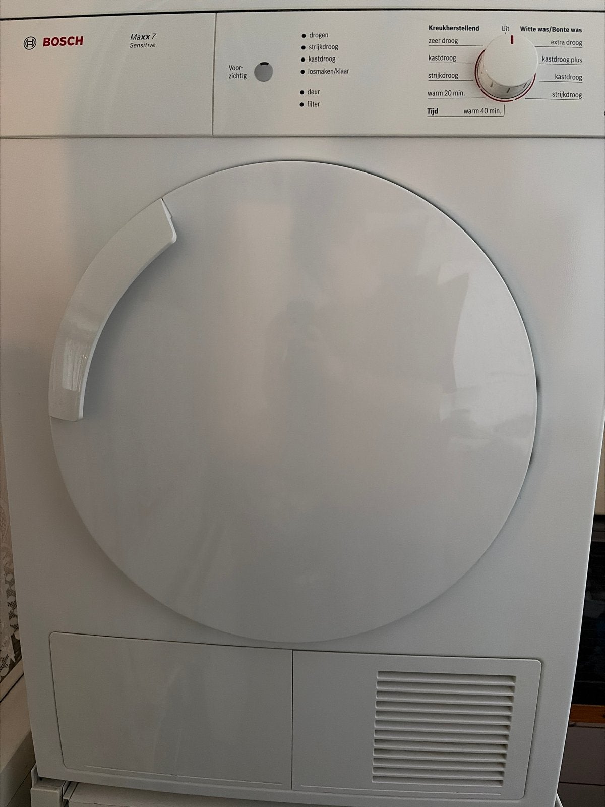 Bosch Maxx 7 Sensitive wasdroger - Gebruikt, Ophalen, 6 tot 8 kg, Gebruikt, Voorlader
