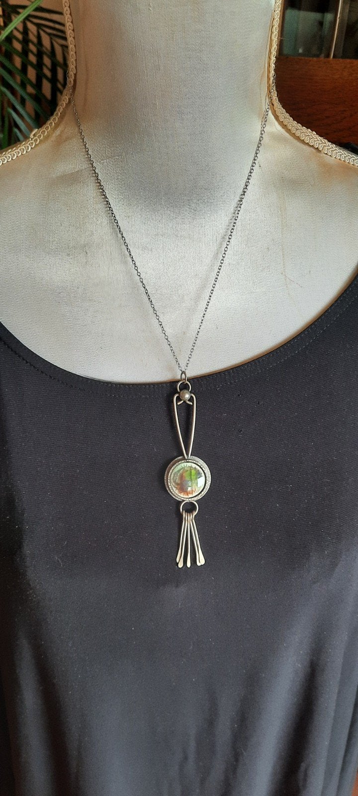 Amsterdamse School ketting., Ophalen of Verzenden, Zilver