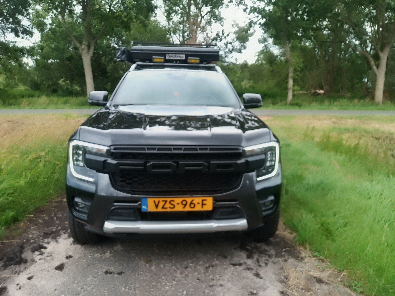 Ford Ranger Super Cab 2.0 Ecoblue 205pk Aut 2024 Zwart, Auto's, Bestelauto's, Automaat, 4 cilinders, Zwart, Diesel