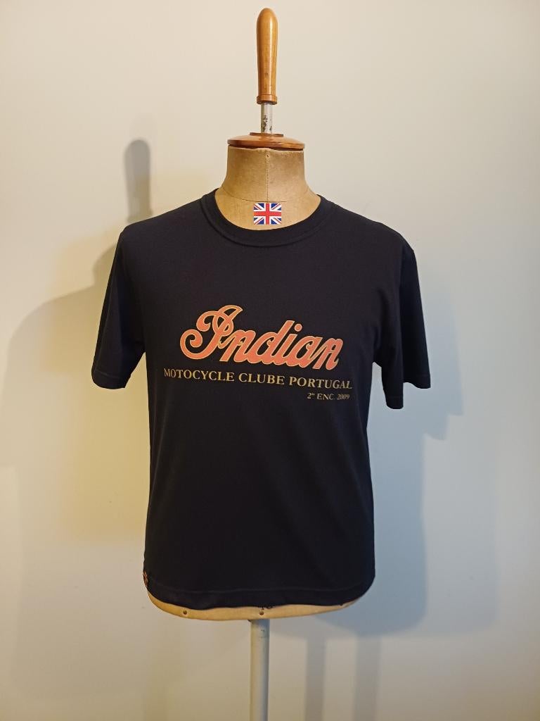 INDIAN Motocycle Club Portugal T-shirt maat M vintage, Motoren, Kleding | Motorkleding, Indian Motorcycle, Overige typen, Tweedehands