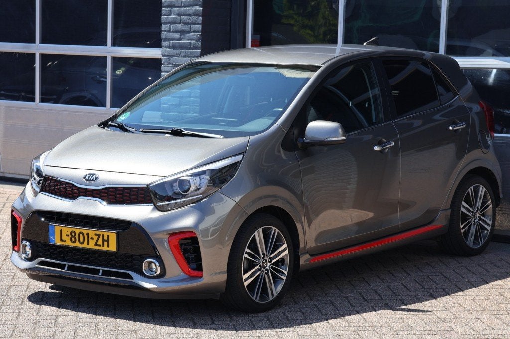 Kia PICANTO 1.2 CVVT GT-line, leder, navigatie, camera, Auto's, Gebruikt, Euro 6, 4 cilinders, Met garantie (alle)