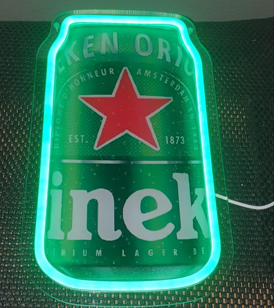 Heineken LED verlichting, Ophalen of Verzenden, Nieuw, Reclamebord, Plaat of Schild, Heineken