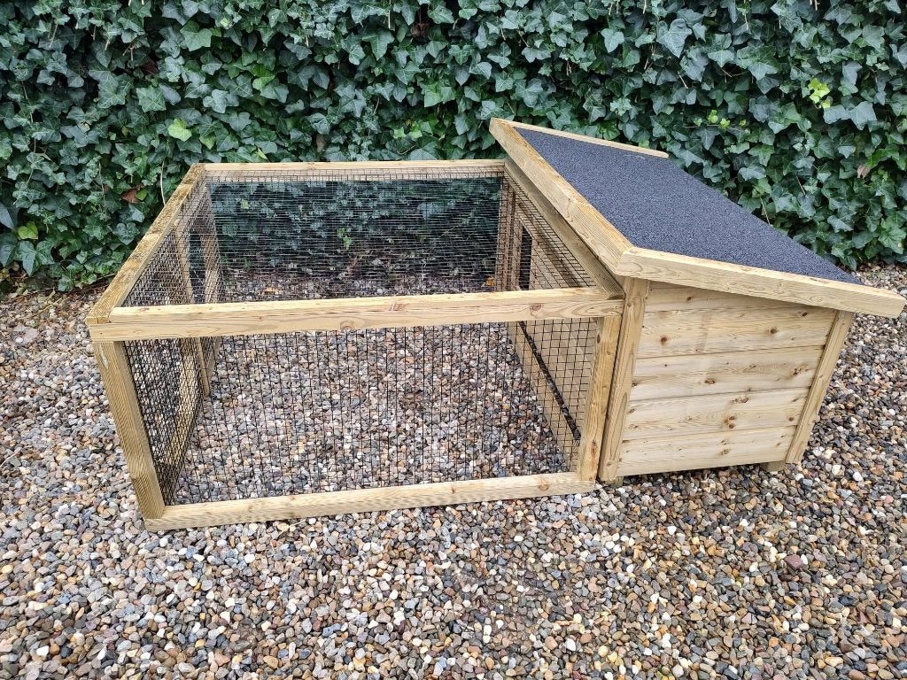 Konijnenhok Wilnis | Duurzame materialen | maten S, M en L, Dieren en Toebehoren, Knaagdieren en Konijnen | Hokken en Kooien, 110 cm of meer