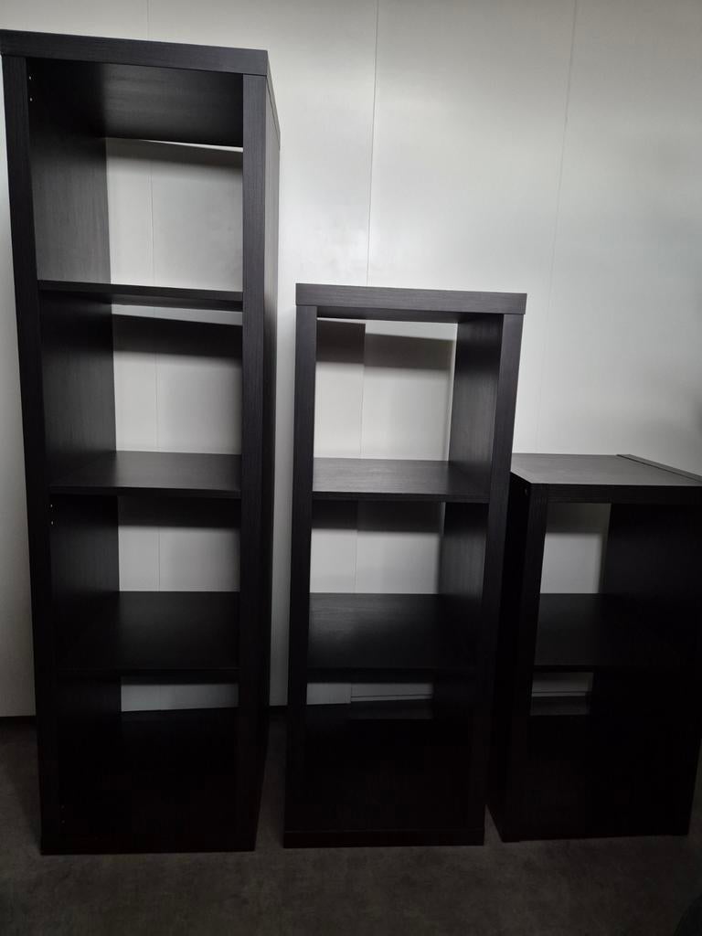 IKEA Kallax open kasten - Set van 3 (verschillende maten), Ophalen, Met plank(en), Gebruikt, Modern, Scandinavisch