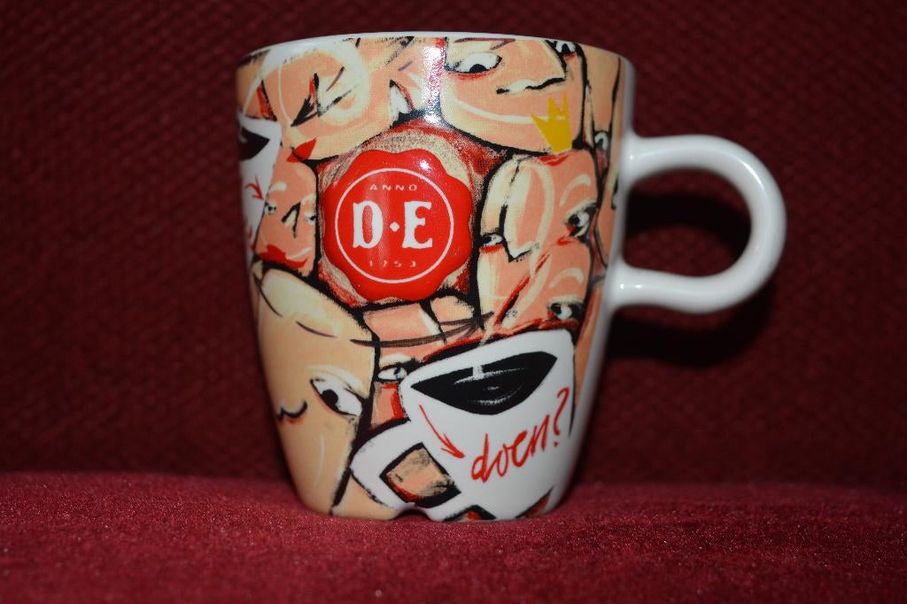 Koffiekop - Royal Raja - Douwe Egberts - D.E. - Selwyn, Huis en Inrichting, Keuken | Servies, Keramiek, Ophalen of Verzenden, Zo goed als nieuw