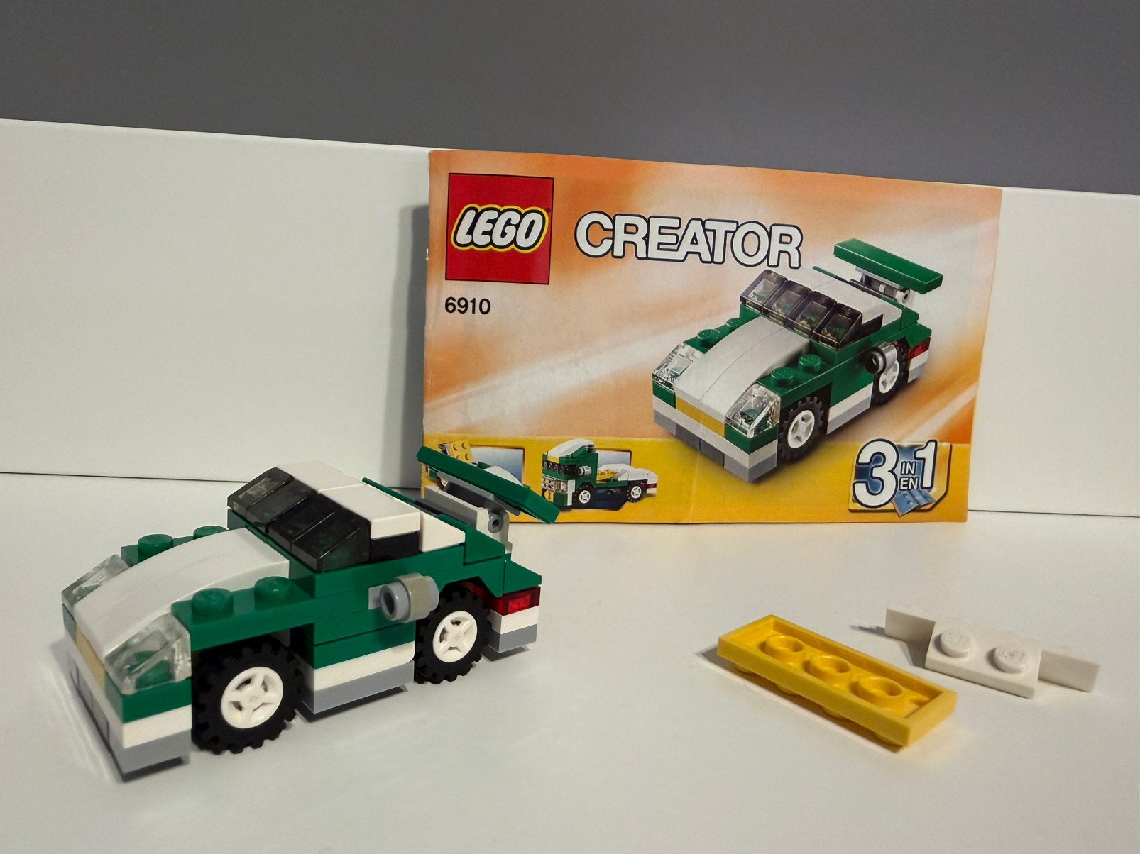 LEGO Creator Mini sportwagen 3 in 1 - 6910, Gebruikt, Lego, Ophalen of Verzenden, Inclusief instructies
