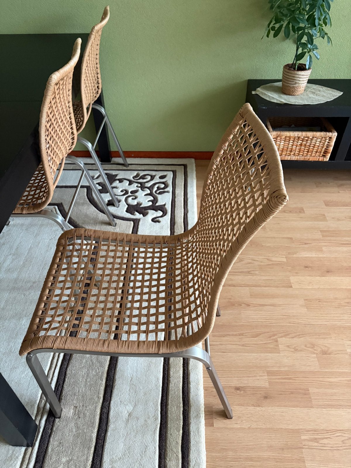 6x Ikea stoel, riet/rotan look, zo goed als nieuw, Ophalen, Overige kleuren, Riet of Rotan, Zo goed als nieuw
