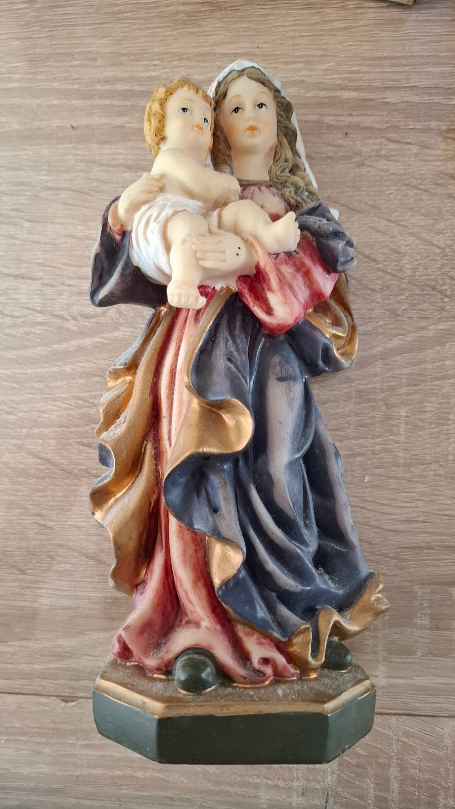 Beeldje Maria met Kind - Vintage Religieuze Decoratie, Ophalen of Verzenden