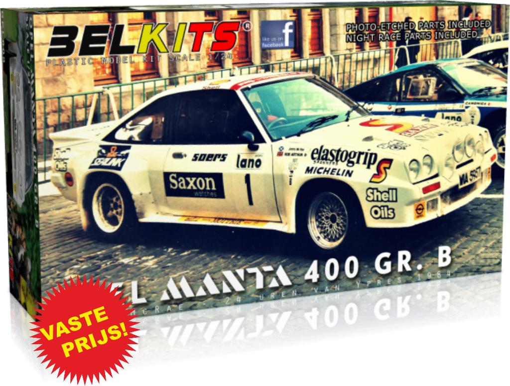 Opel Manta 400 GR. B 24h van Ieper 1984 (Belkits 009) 1/24, Overige merken, Auto, Groter dan 1:32, Nieuw