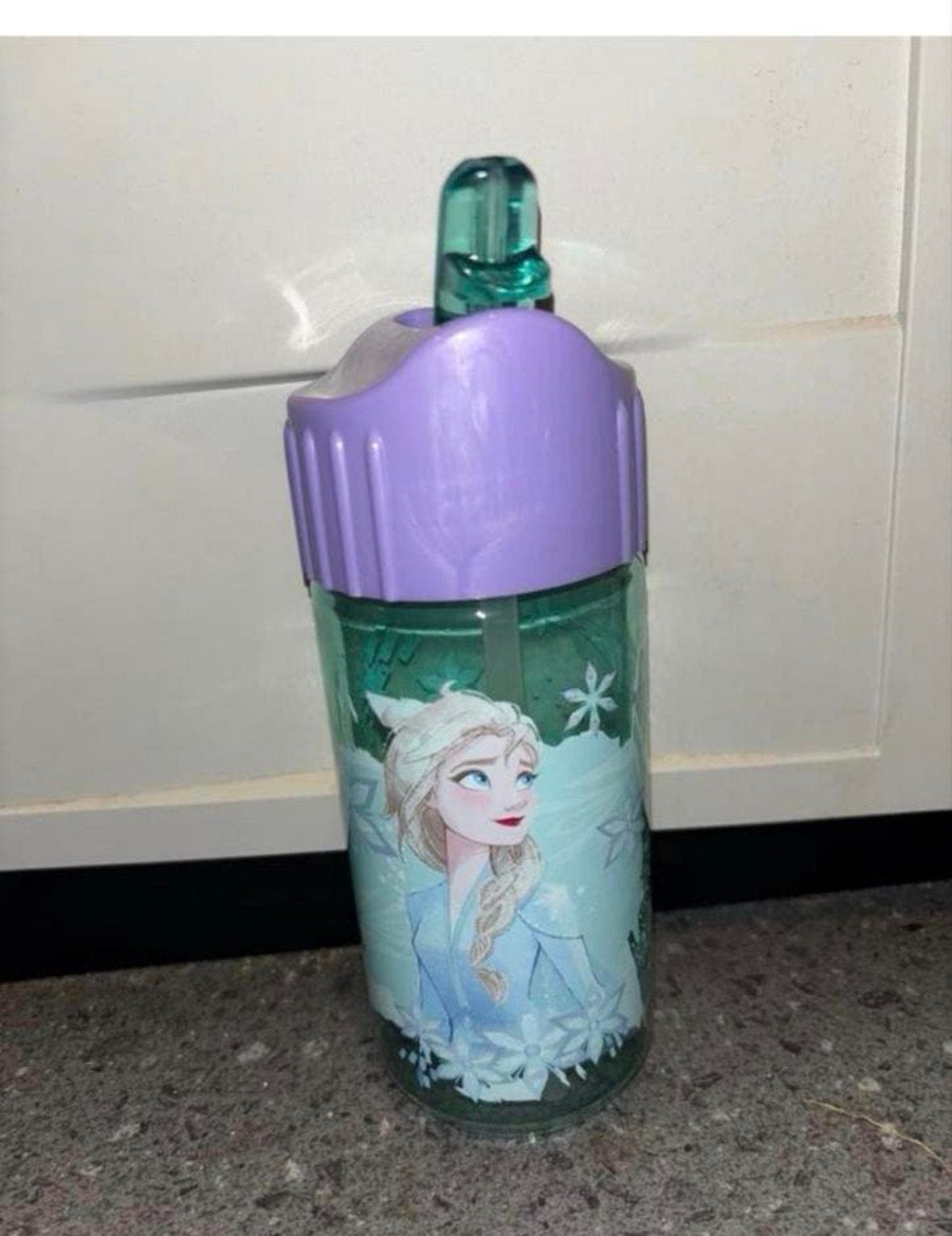 Drinkbeker Elsa Frozen - Handige Kinderbeker met Rietje, Ophalen of Verzenden, Nieuw