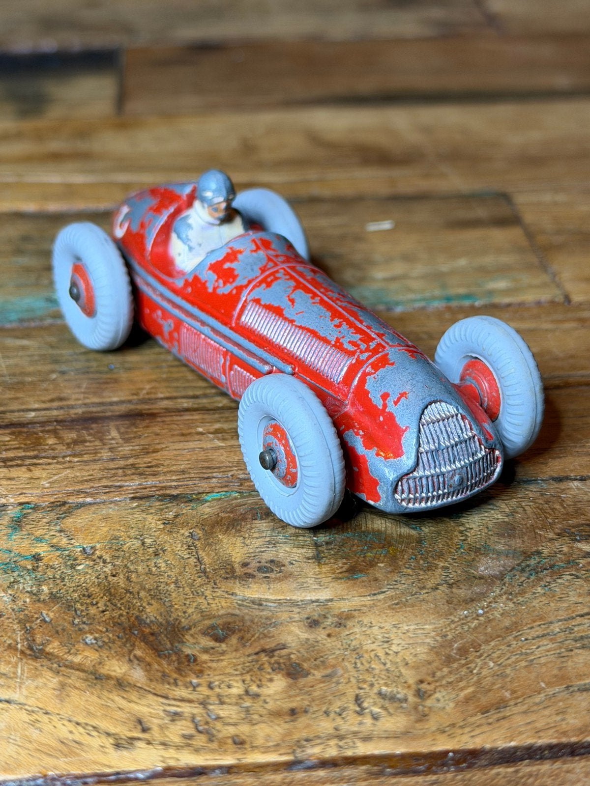 Dinky Toys 23F Alfa-Romeo nr. 8 – vroege GP-racer, Ophalen, Gebruikt, Auto, Dinky Toys