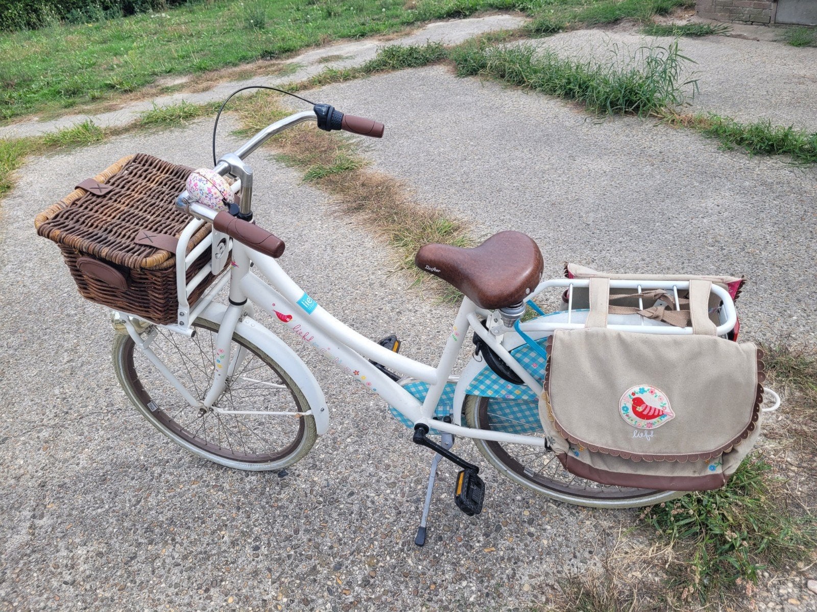 CORTINA MEISJES FIETS MET LIEF, Gebruikt, Velgrem, Hello Certina, Ophalen of Verzenden