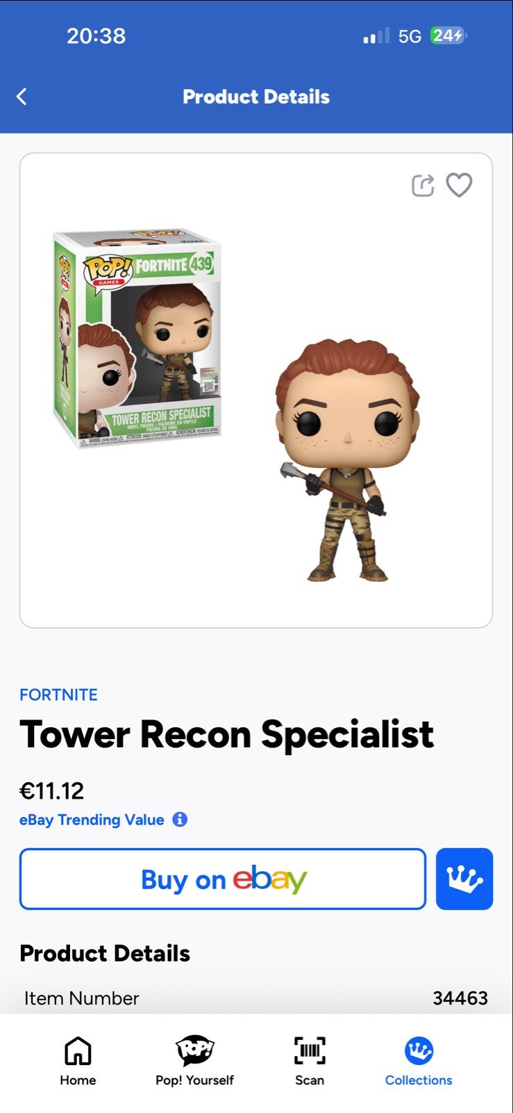 Funko Pop! Fortnite Tower Recon Specialist #439, Ophalen of Verzenden, Zo goed als nieuw
