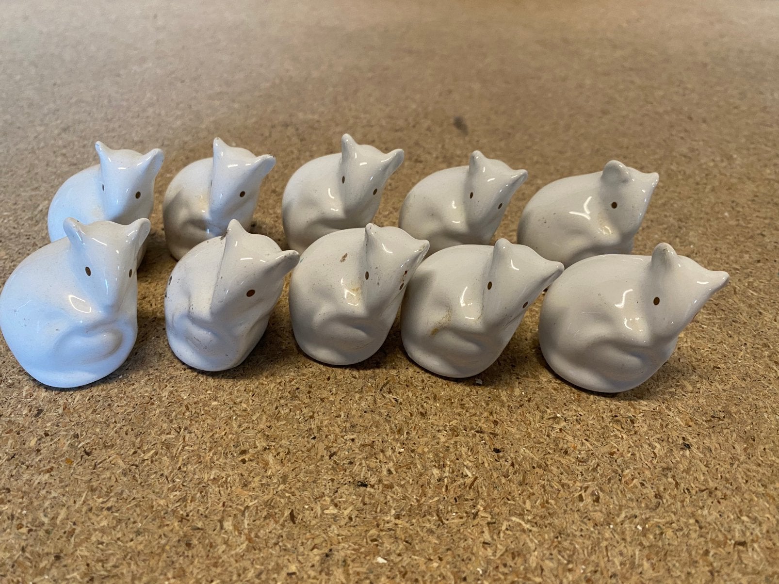 Mooie witte muis beeltjes, Ophalen of Verzenden, Dier