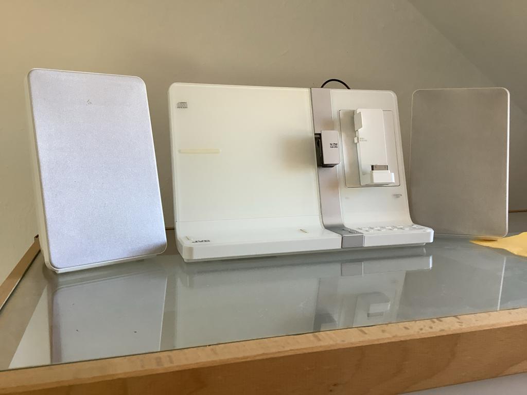 JVC Microset met iPod/iPad Dock en CD-speler, Audio, Tv en Foto, Stereo-sets, Gebruikt, Cd-speler, JVC, Microset, Ophalen of Verzenden