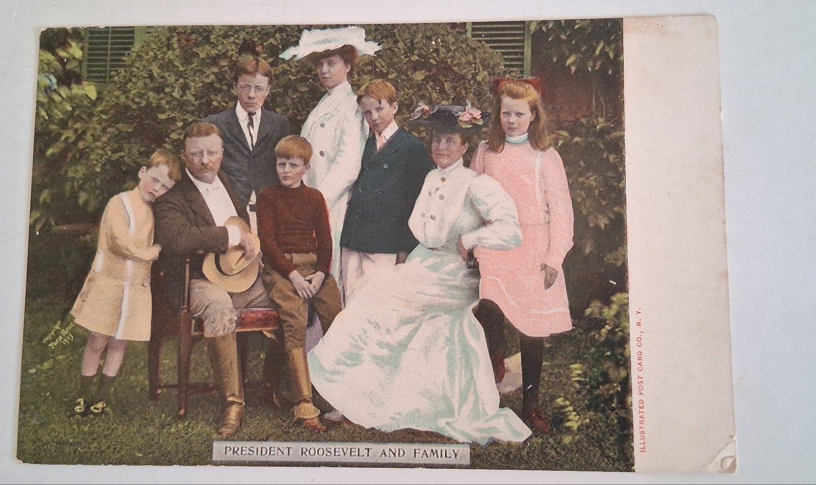 Postkaart President Roosevelt and Family, Ophalen of Verzenden, Voor 1920, Ongelopen