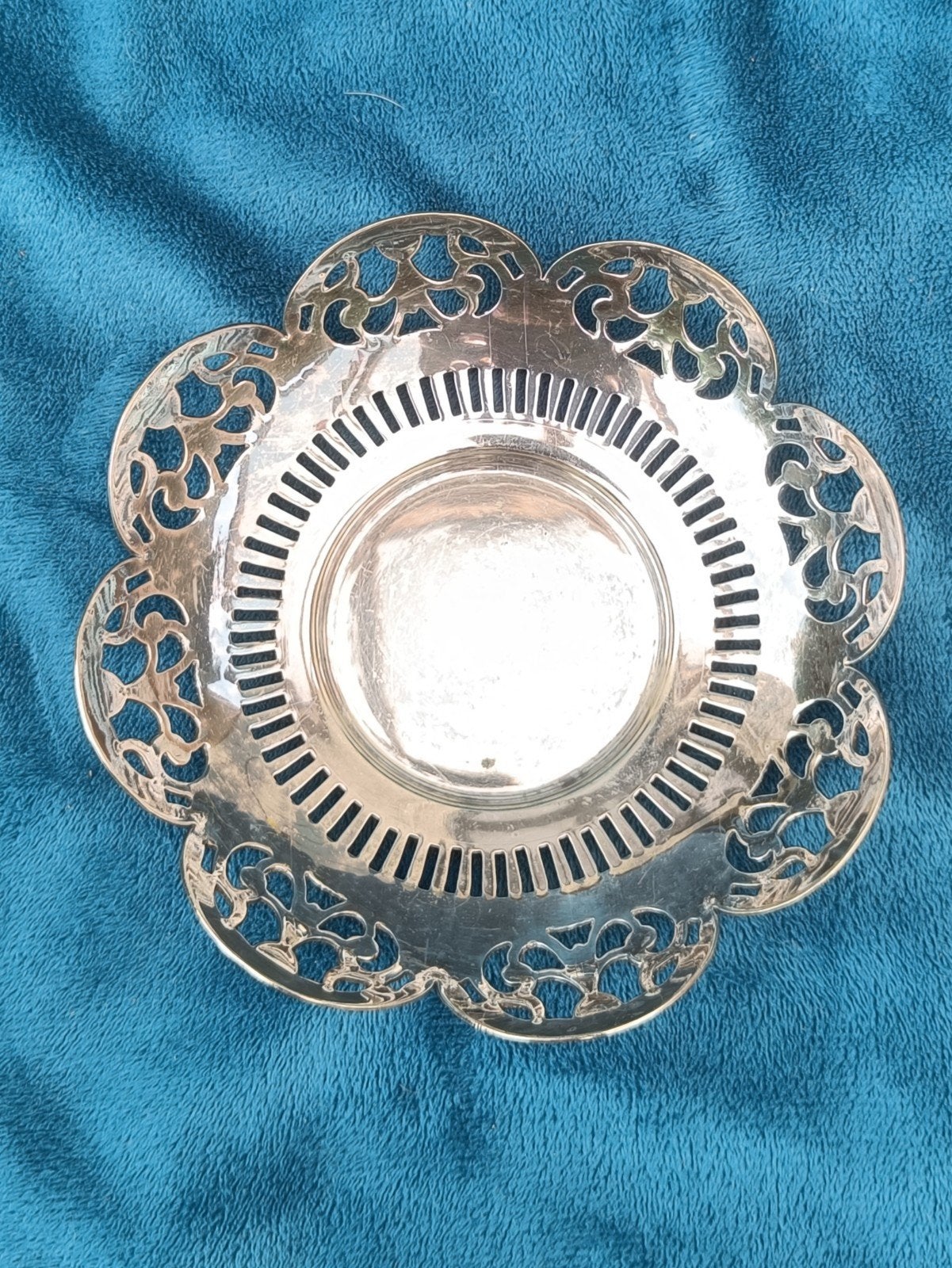 Verzilverd bonbon schaaltje, ca.1930, Antiek en Kunst, Ophalen of Verzenden, Zilver