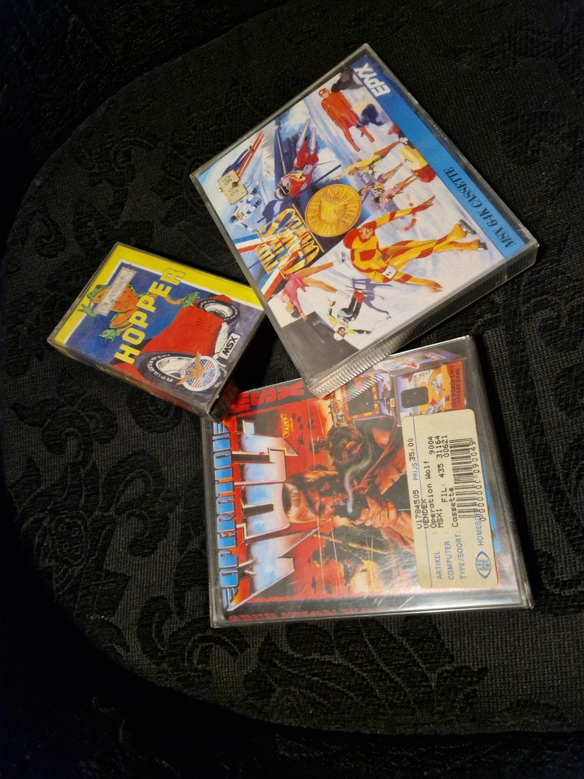 MSX1 MSX 64k Cassette Games uit 1988, Hopper, Operation Wolf, Spelcomputers en Games, 1 speler, Ophalen, Gebruikt, Vanaf 12 jaar