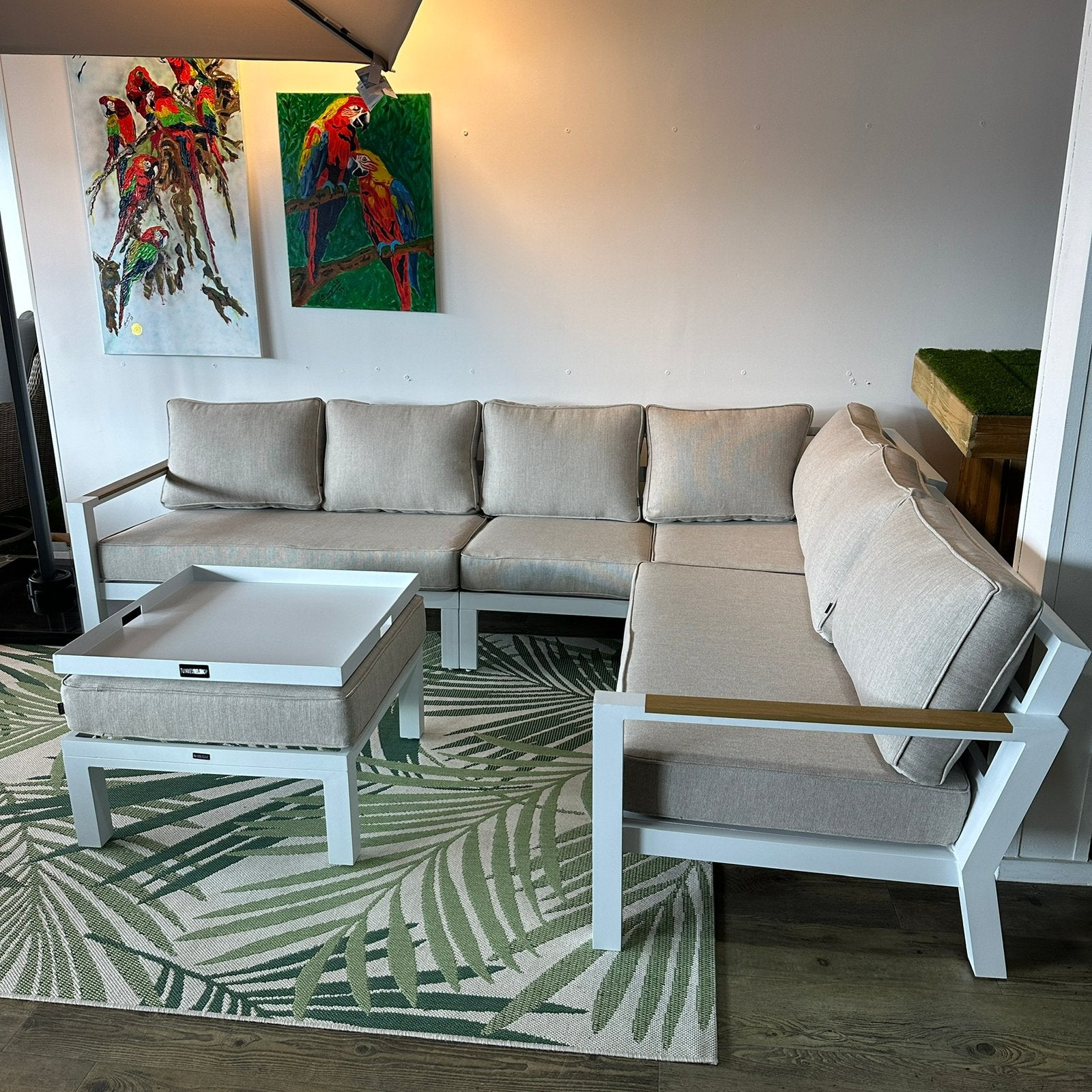 LIFE Loungeset / Tuinset – Zo Goed Als Nieuw– Showroom model, Zenq, ., Aluminium, Ophalen of Verzenden