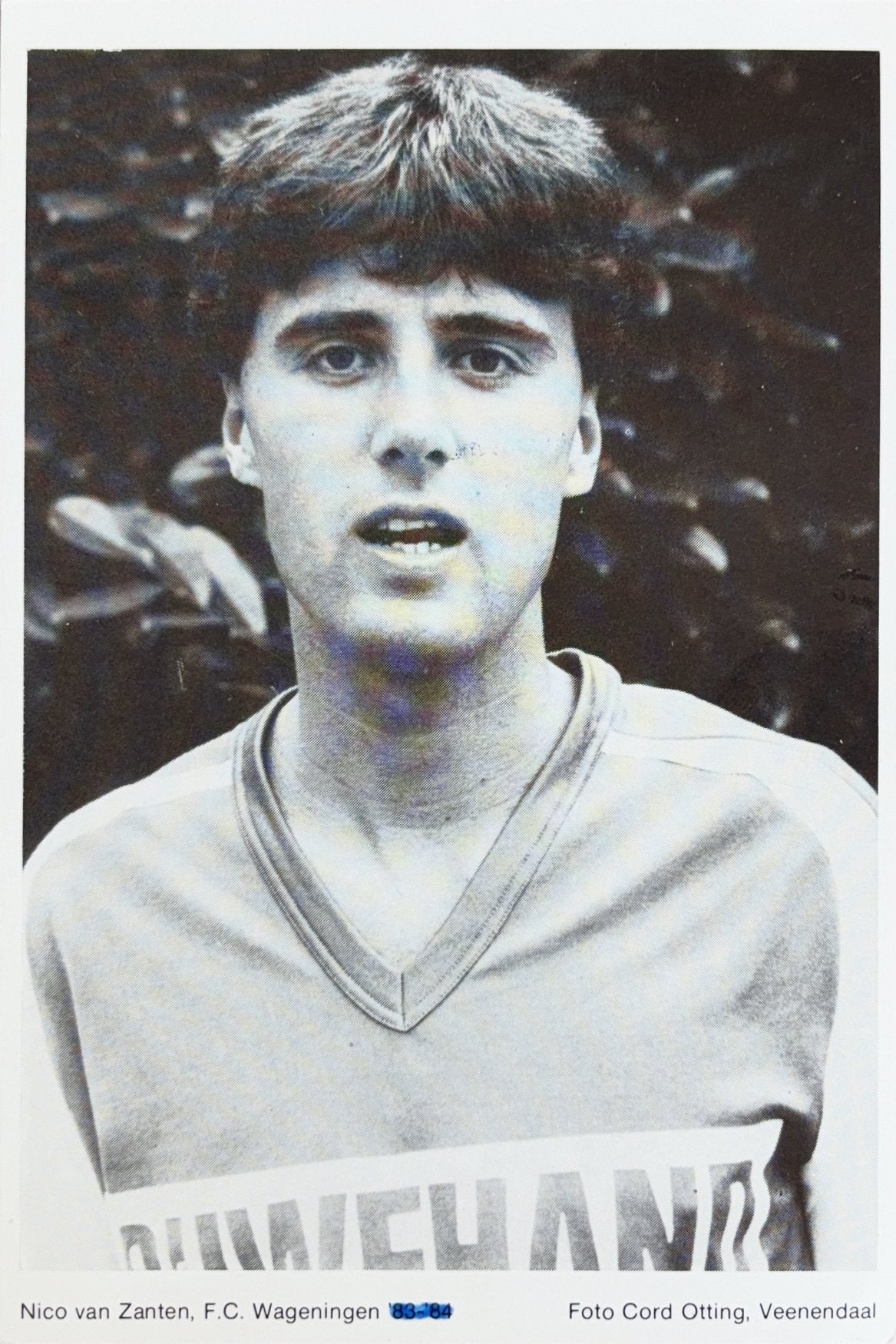 Spelerskaart Nico van Zanten - FC Wageningen - 1983/1984, Verzenden, Zo goed als nieuw, Ajax, Spelerskaart