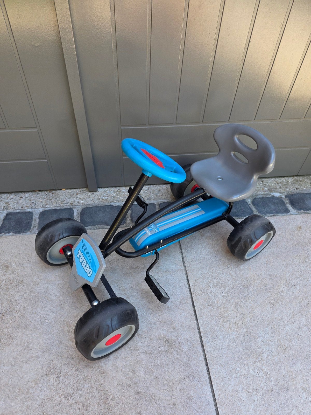 Hauck Mini Go-kart Turbo skelter - Blauw/Grijs, Kinderen en Baby's, Ophalen, Gebruikt, Overige merken