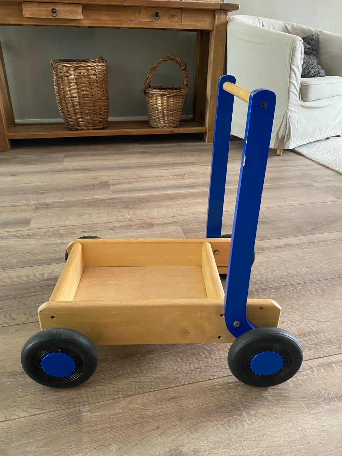 Houten loopwagen, Kinderen en Baby's, Ophalen, Gebruikt, Duw- of Trekspeelgoed