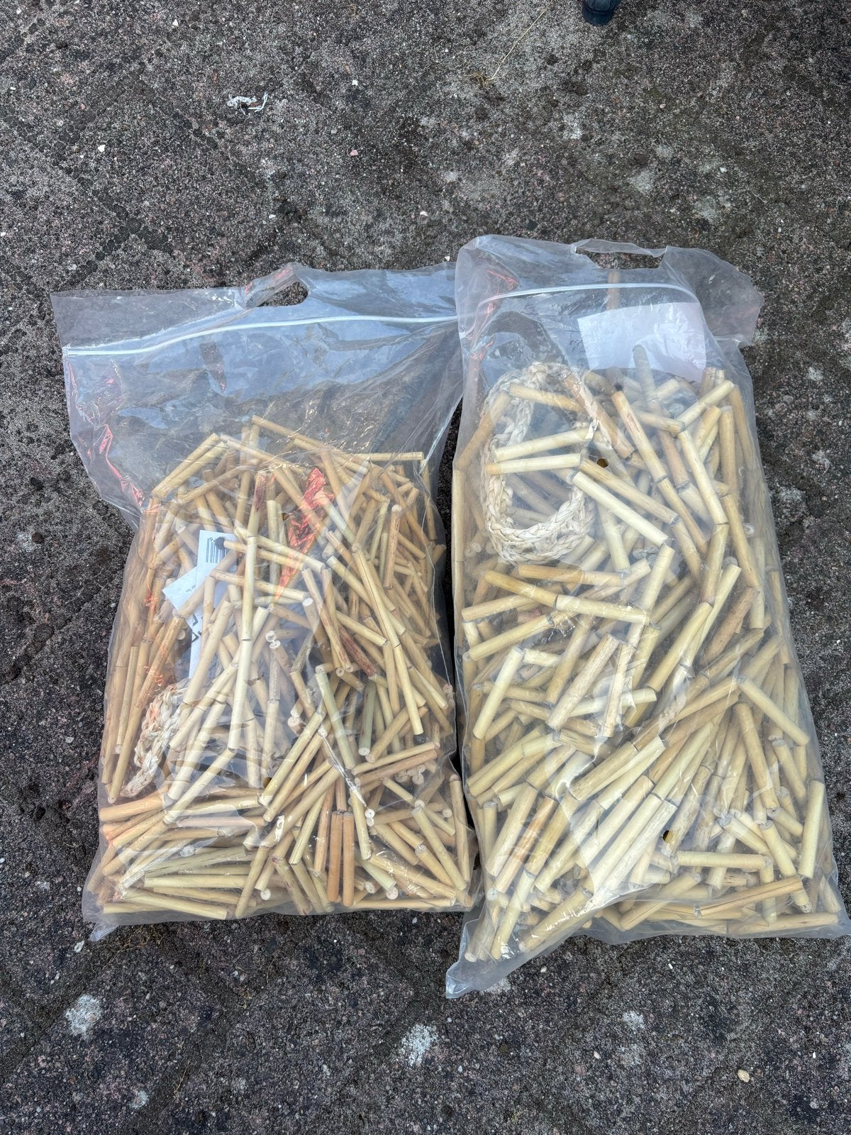 2 Bamboe deurgordijnen, Ophalen, Boho, Nieuw, Natuurlijk materiaal