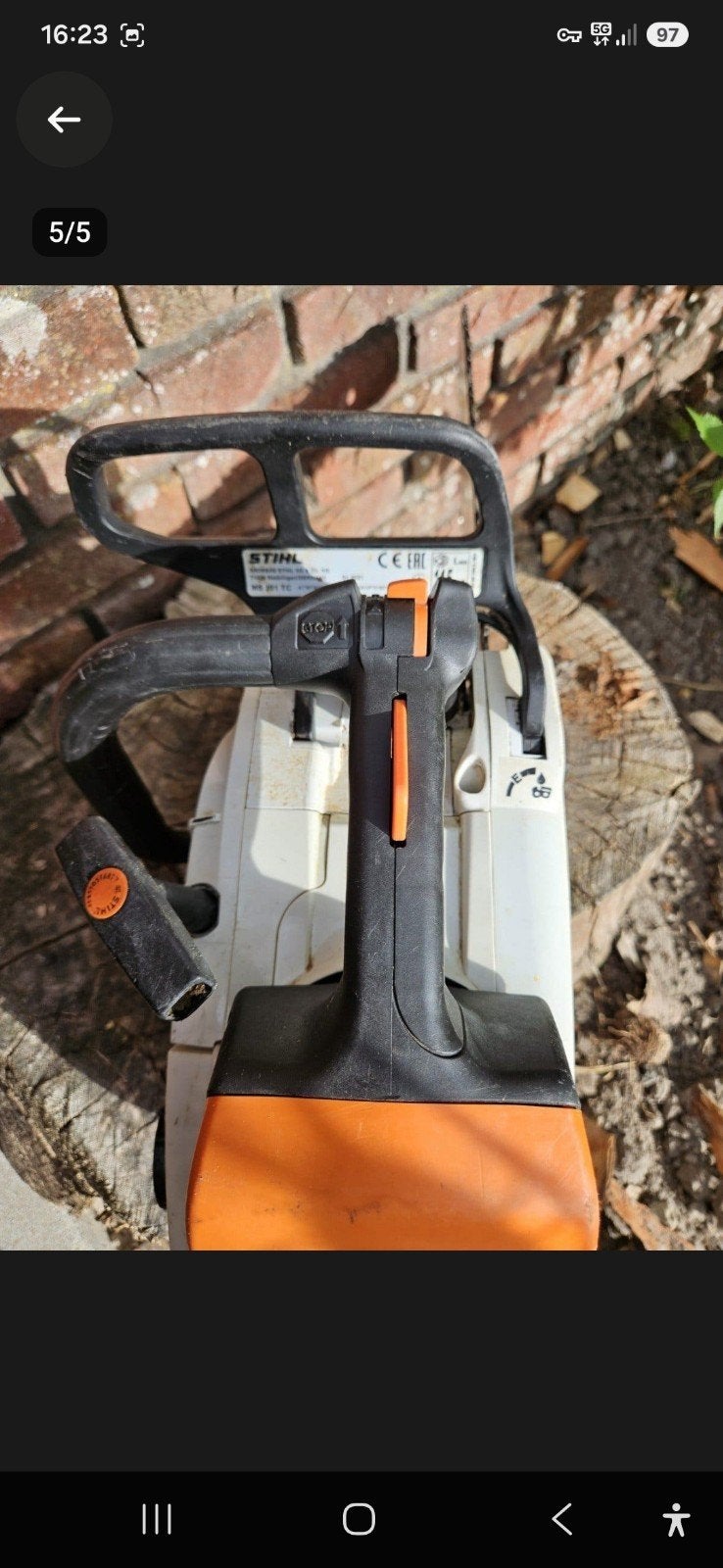 Stihl MS 201 TC Motorzaag (bouwjaar 2021), Tuin en Terras, Ophalen, Zo goed als nieuw, Stihl