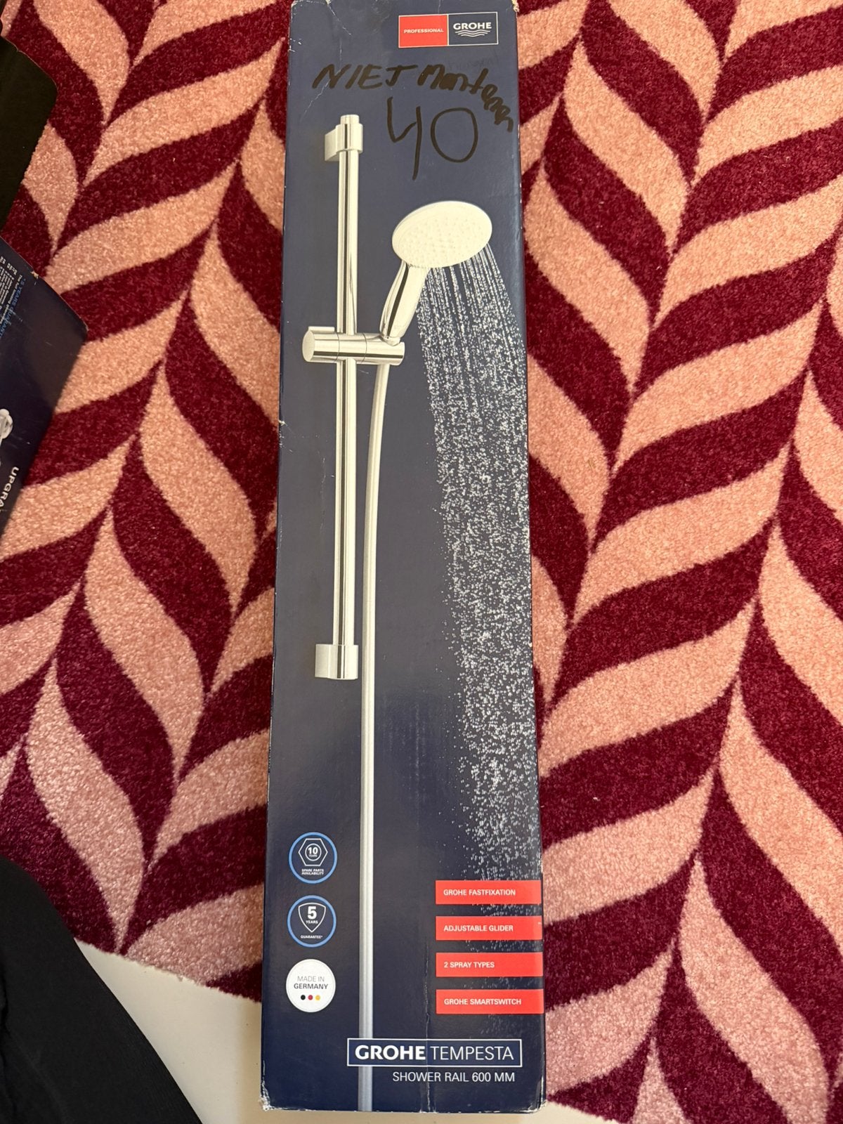 Grohe Tempesta doucheset, incl een douchestang van 600 mm, Huis en Inrichting, Ophalen of Verzenden, Zo goed als nieuw