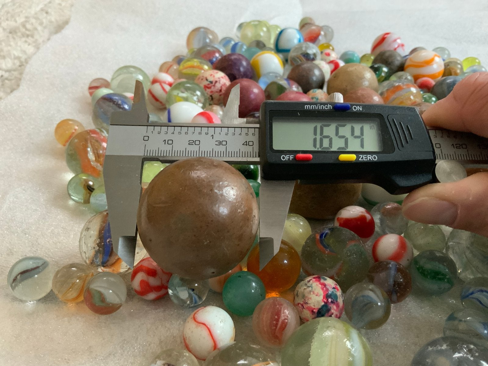 Vintage/Antieke Knikker Collectie: Clay, Transitionals, Euro, Ophalen of Verzenden, Gebruikt