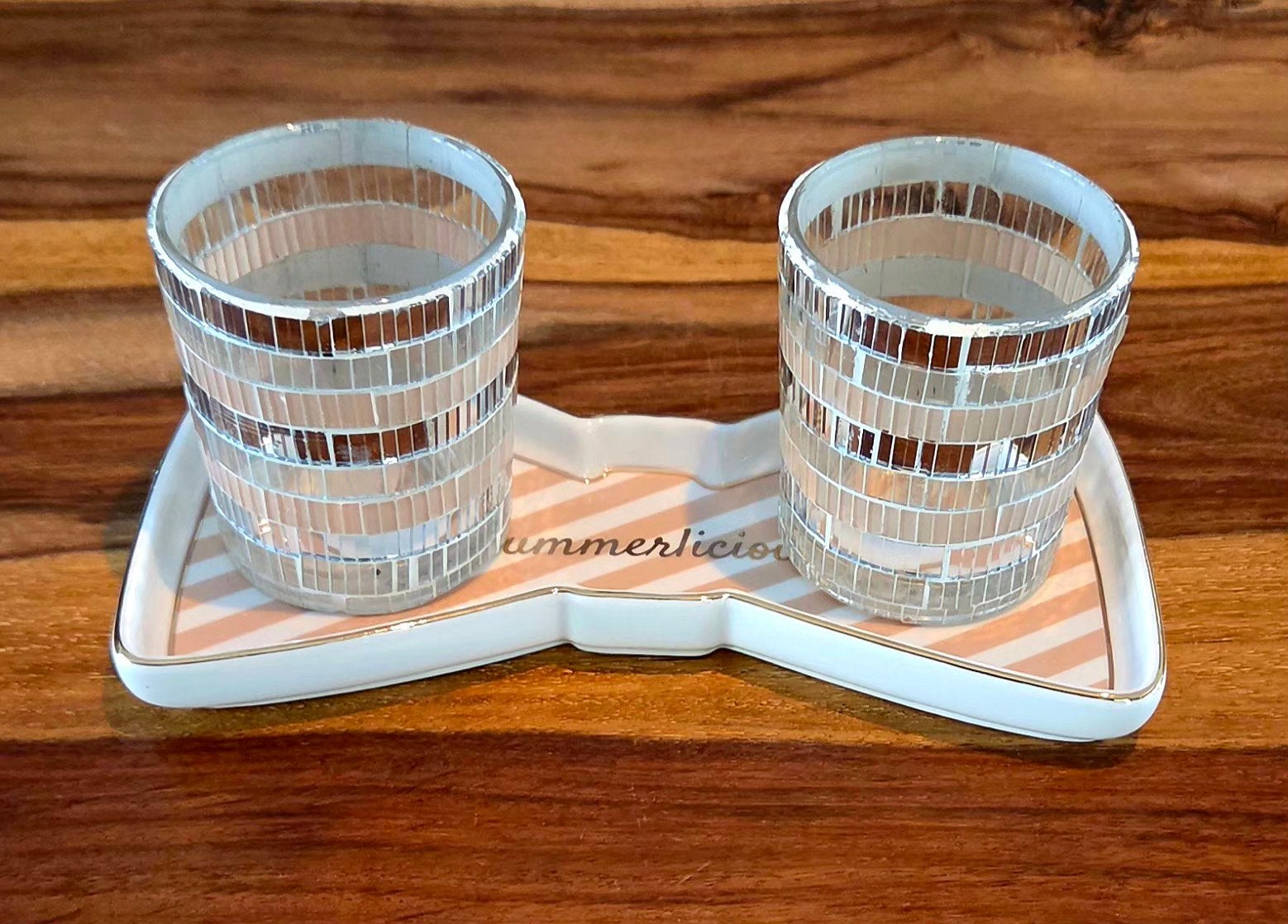Riviera Maison Votives op schaaltje "Summerlicious", Huis en Inrichting, Woonaccessoires | Overige, Ophalen of Verzenden