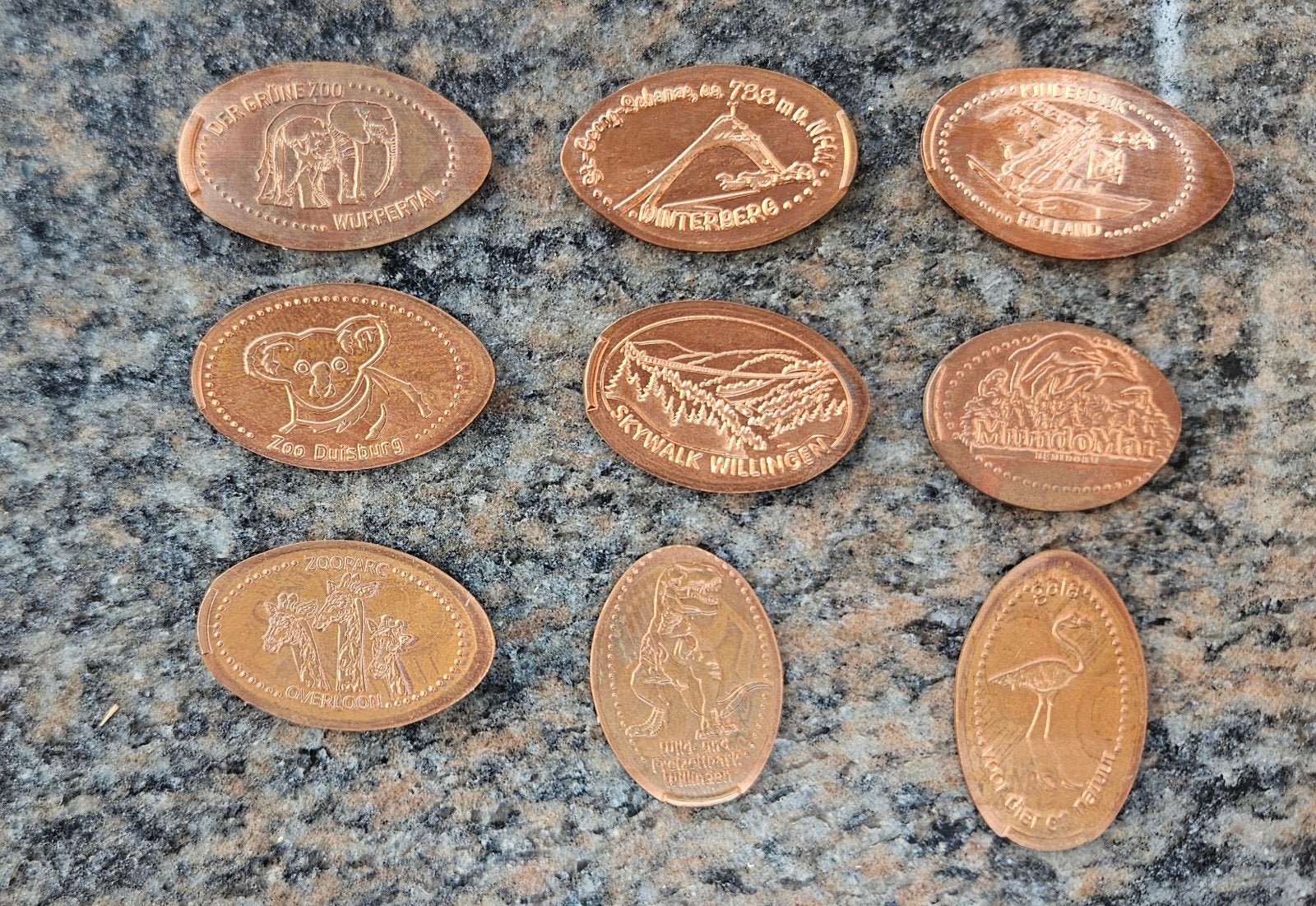9 PRESSED PENNY'S, Ophalen of Verzenden