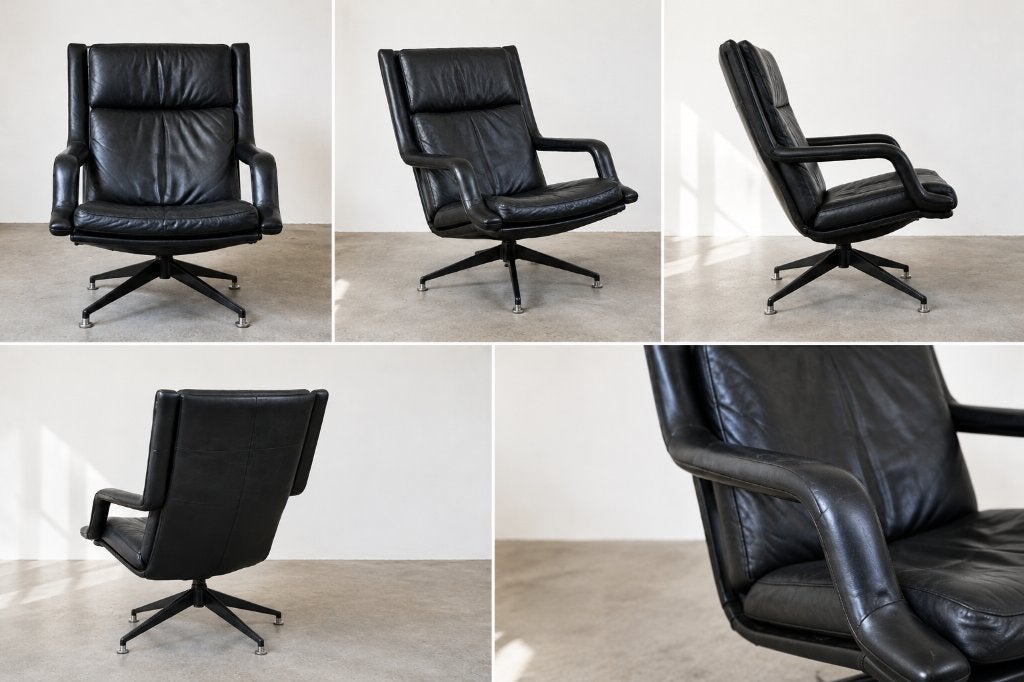 Artifort draaifauteuil Geoffrey Harcourt – jaren ’70, Huis en Inrichting, Fauteuils, Minder dan 50 cm, Ophalen of Verzenden, Zo goed als nieuw