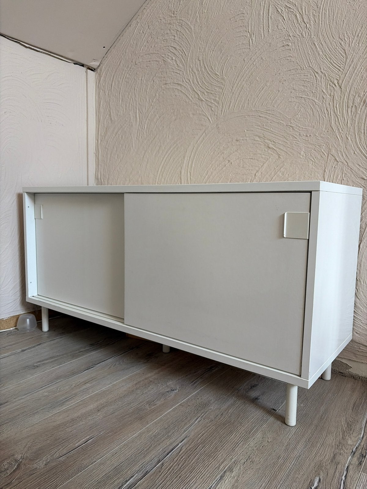 IKEA Wit Kastje met Schuifdeuren - Schoenenkast, Ophalen, Gebruikt