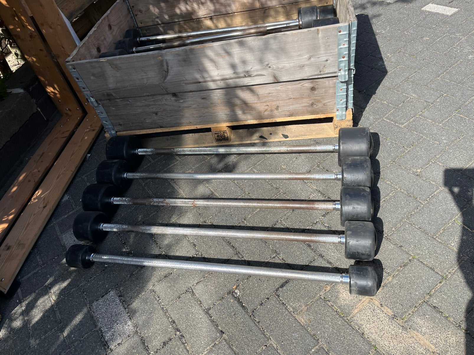Lifemaxx vaste halter stangen 10-30 kg gewichten, Ophalen, Gebruikt, Lifemaxx, Halterstangen