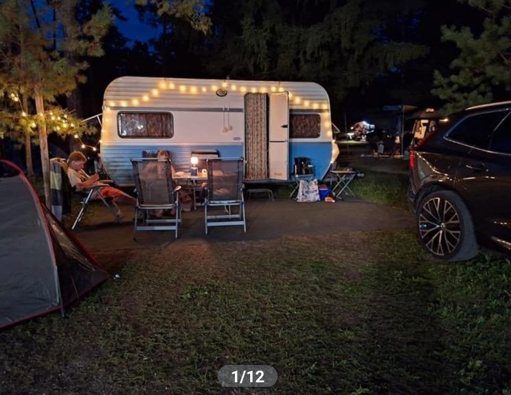 Caravan Hobby de Luxe retro 1977, Caravans en Kamperen, Ophalen, Zo goed als nieuw